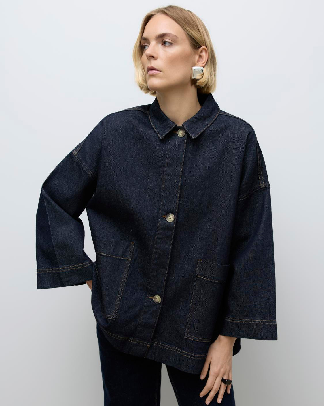 AWVERENA OVERSIZED DENIM JACKET